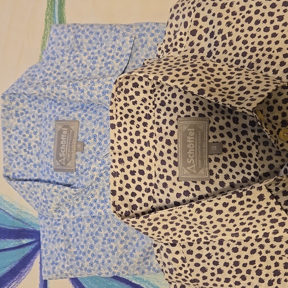 Schoffel blouse, bundle of two,blue and purple,Size 14,used,excellent condition - Picture 2 of 8